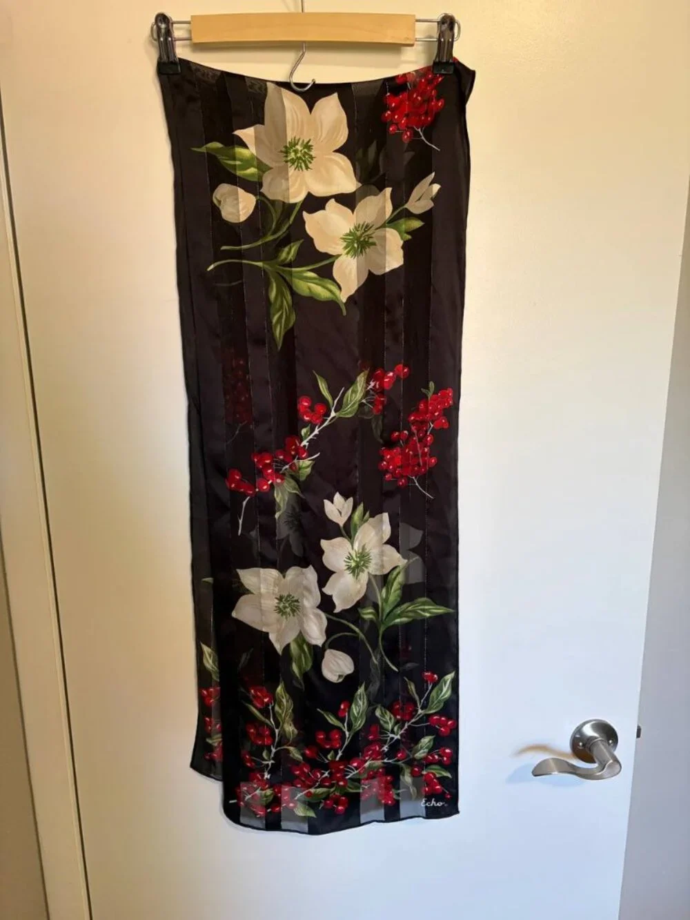 Echo Amaryllis Silk Scarf